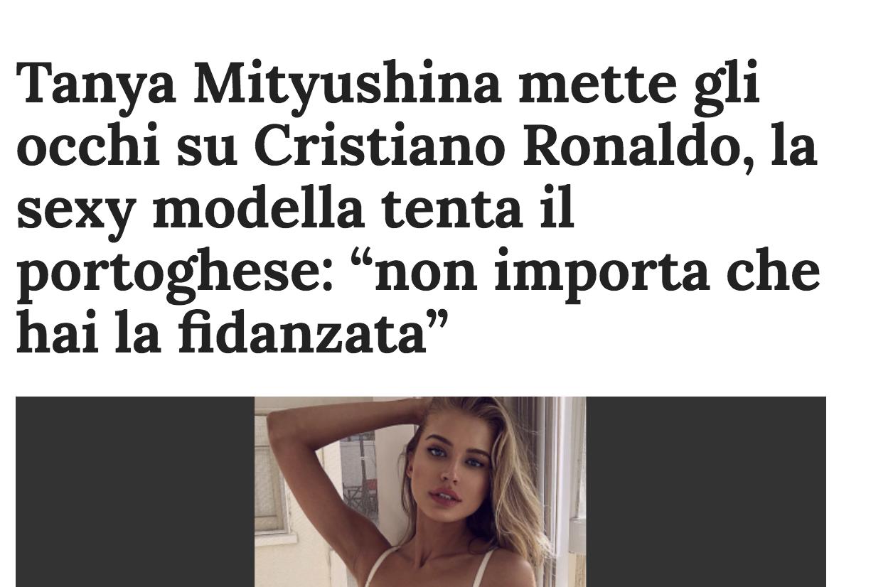 维密超模对c罗表白,维密超模c罗