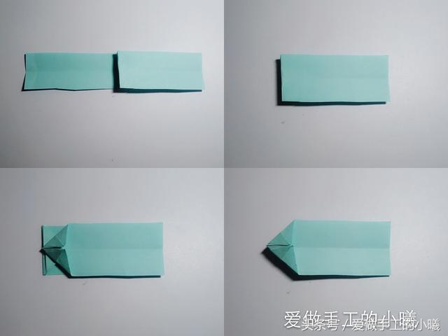 学折蝴蝶结戒指,七夕手工戒指折纸