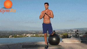 瑜伽球马甲线训练动作,瑜伽球视频练马甲线