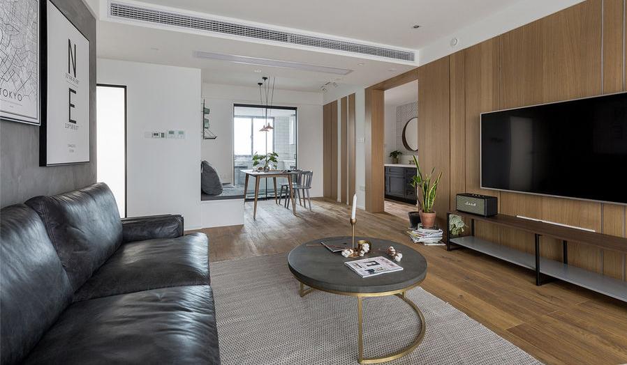 109平四室两厅二卫装修简约轻奢,109平米两室简约装修