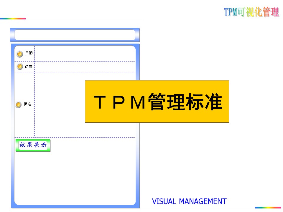 可视化目视化安全标准化标识牌,目视化管理信息