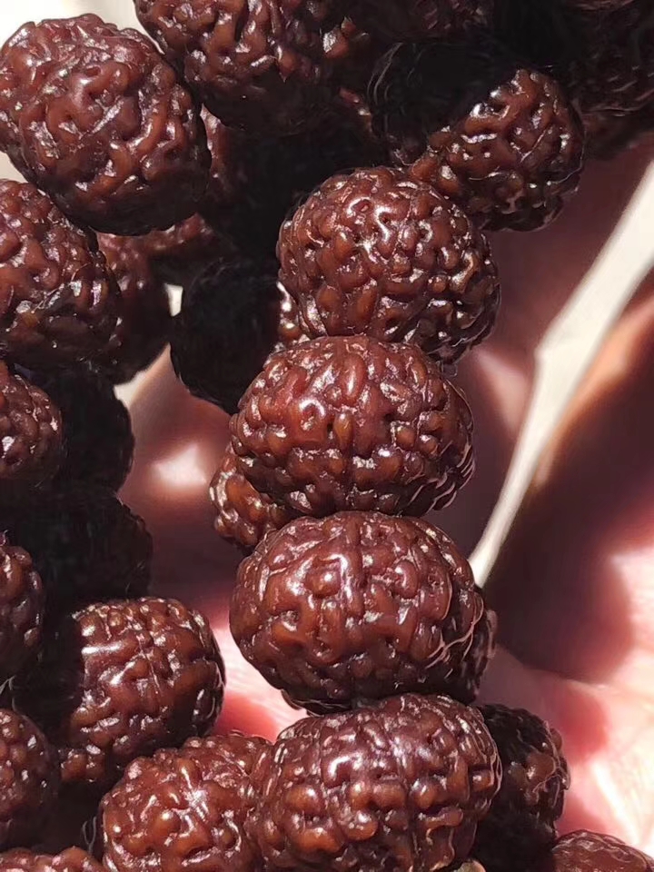 这包浆无敌了，蜜枣红包浆的十瓣飞碟爆肉小金刚菩提，纯正老物件