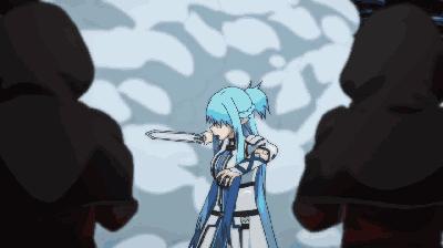 刀剑神域中亚丝娜的大招,刀剑神域亚丝娜为什么变蓝色