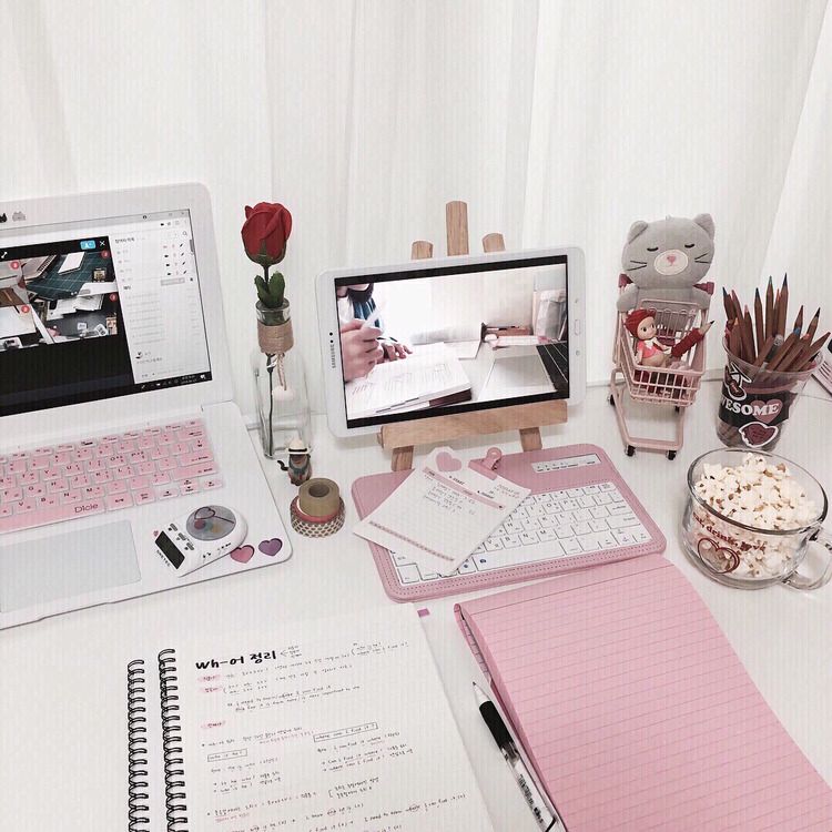ins风书桌收纳,整理书桌ins风改造图片