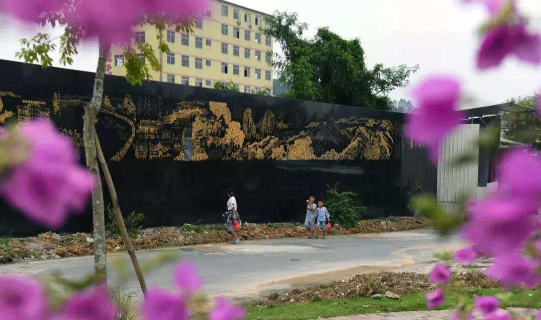 云浮石材400多年的历史,石材背景墙的历史