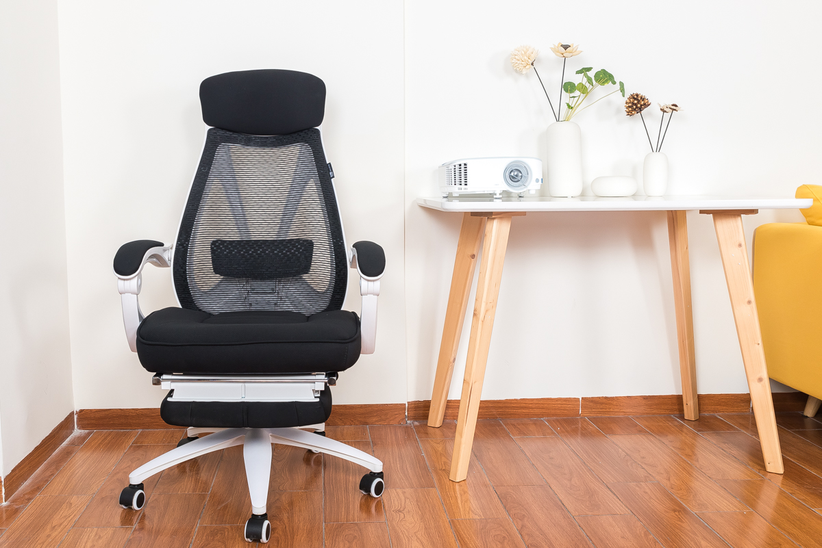 电脑椅评测黑白配,黑白调电脑椅轻灵款真实坐感