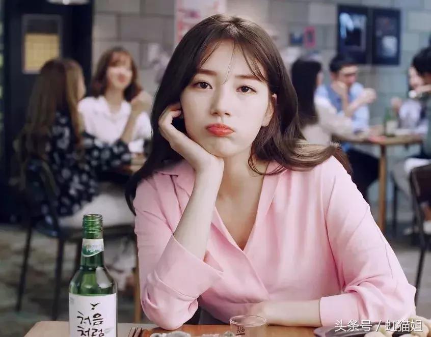 适合圆脸显年轻的齐刘海造型,剪个刘海换个人发朋友圈