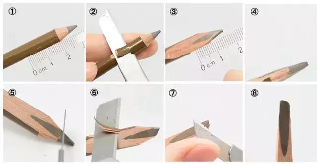 眉笔植村秀同款,植村秀砍眉刀眉笔试色