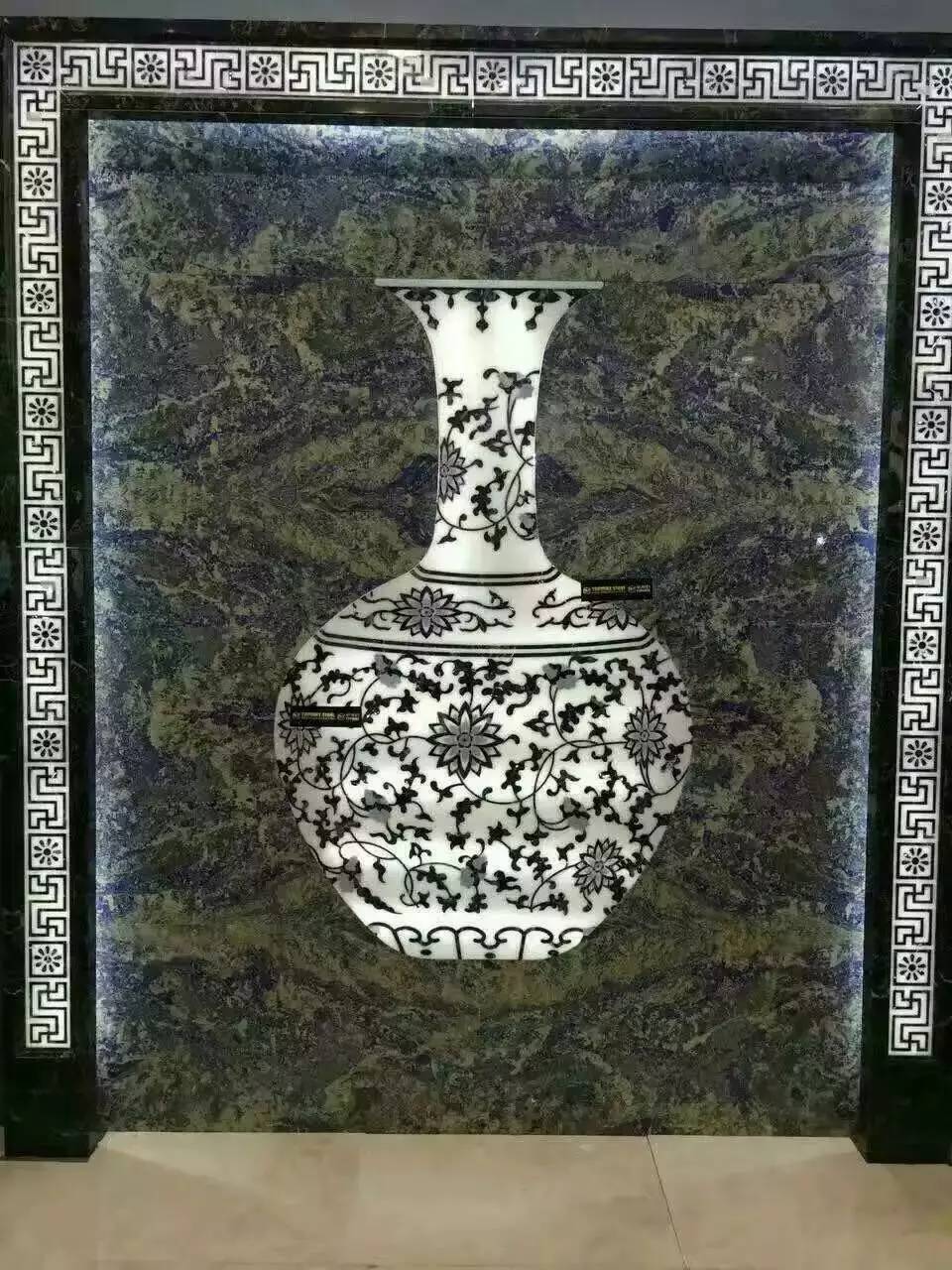 大理石水刀拼花客厅效果图,让人惊艳的水刀拼花图集