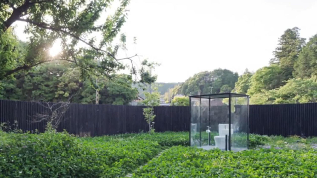 日本透明公共厕所原理,日本新式透明厕所