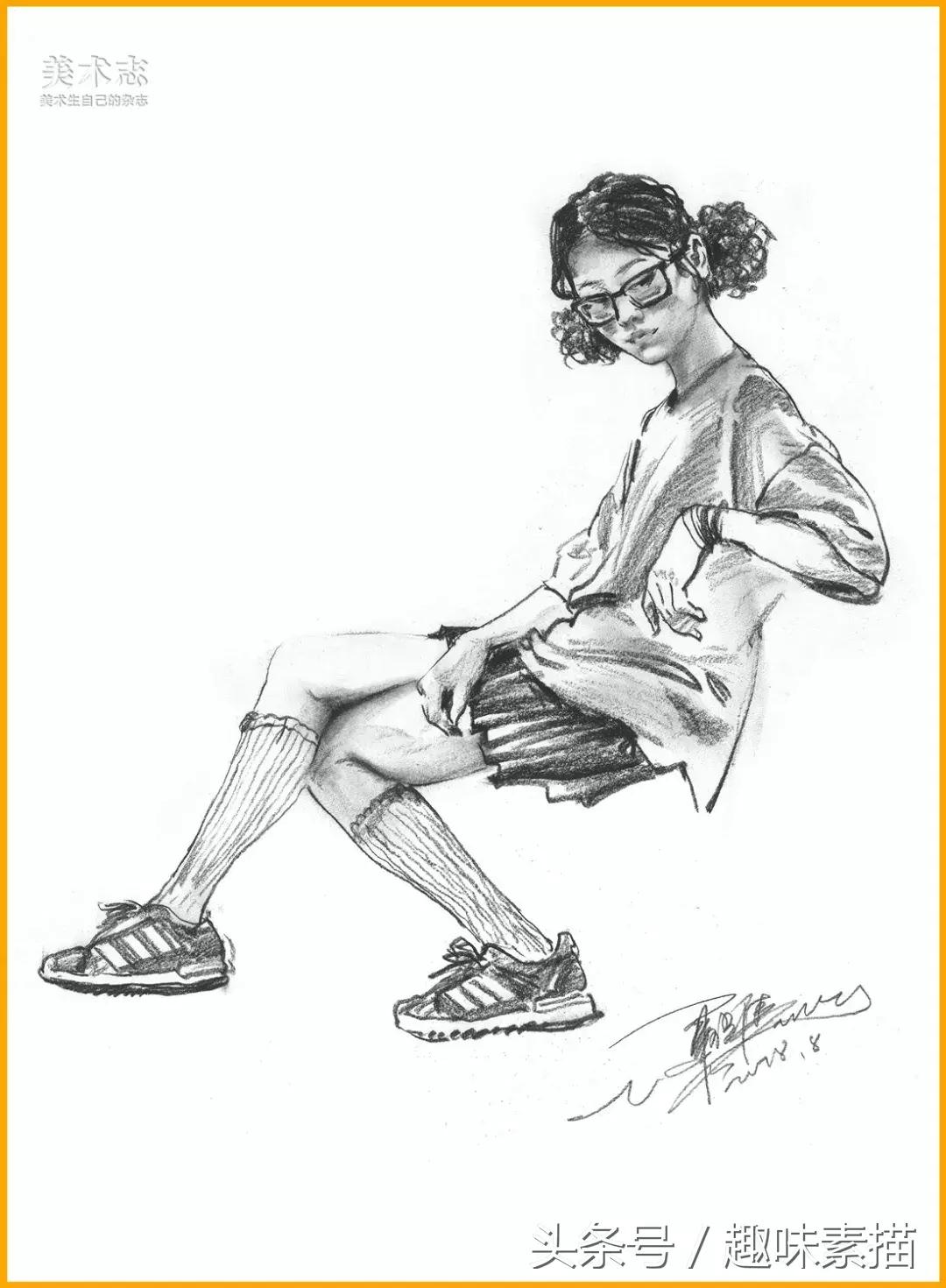 眼手脑同时运用实现高效学习,怎么把头发画的有层次速写