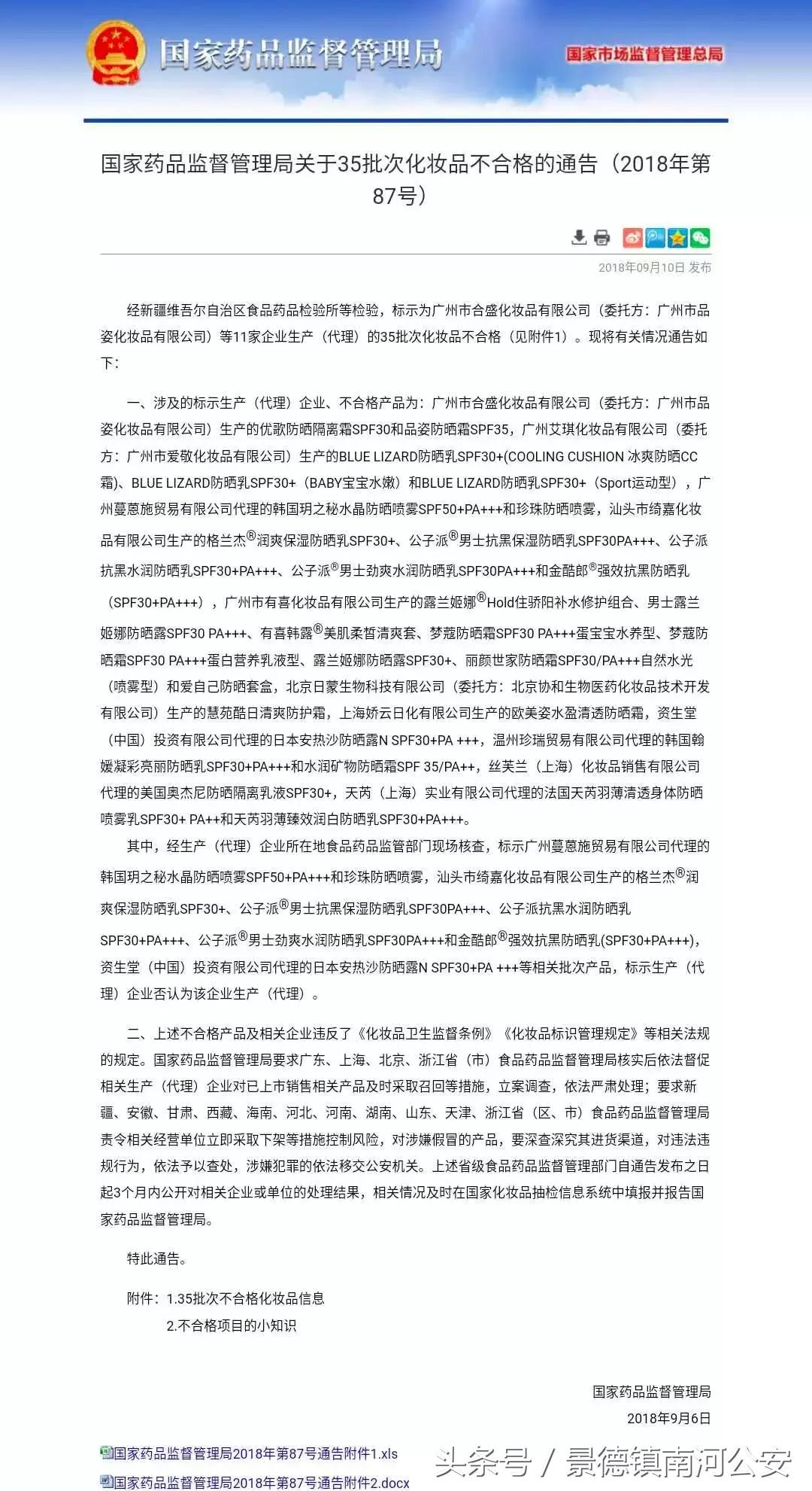 这些化妆品不合格你还敢用吗,十七种不合格化妆品