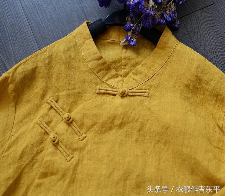 中式复古盘扣上衣中长款,改良中国风中式盘扣上衣