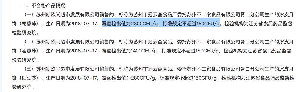17种月饼质量有问题,月饼抽检不合格是真的吗