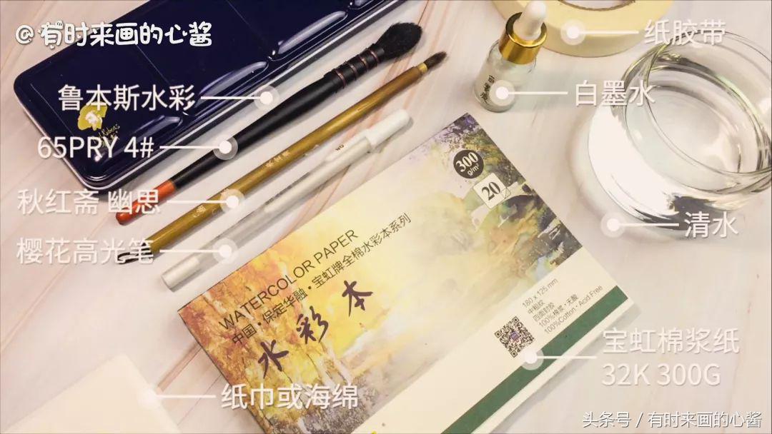 用水彩笔画星空简单一点不用加水,只用水彩笔画星空不用荧光笔和水