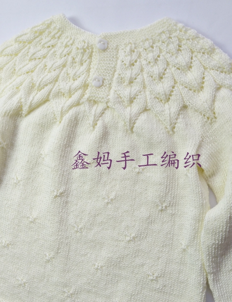 鑫妈花朵朵套头毛衣视频,鑫妈编织树叶花套头毛衣全过程