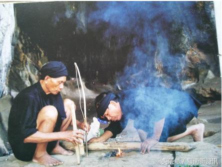 海南岛黎族钻木取火,黎族钻木取火的方法