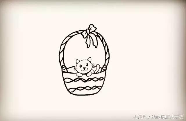 可爱萌萌哒小猫咪简笔画,怎么画可爱呆萌的小猫咪的简笔画