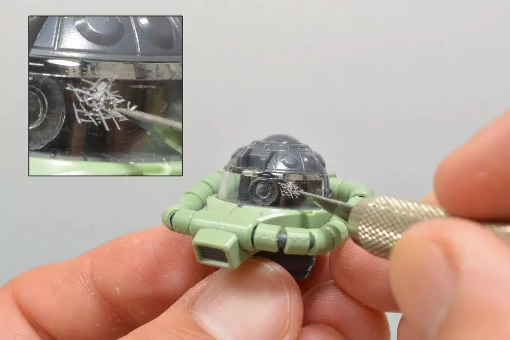 扎古模型拼装过程,高达模型旧化教程