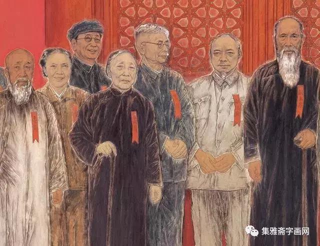 24幅国庆画作大盘点，毛*东泽**亲自题句：“江山如此多娇”