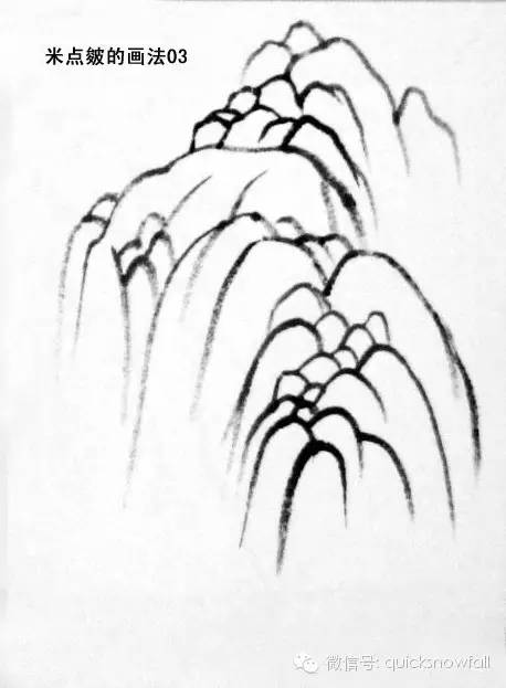 白崇然山水画山石画法合集,学院山水画山石画法