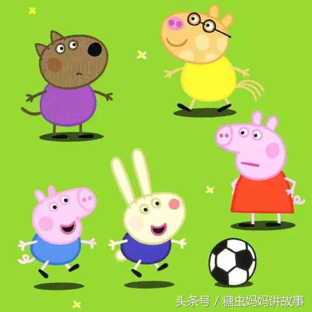 佩奇踢足球绘本,小猪佩奇踢足球绘本
