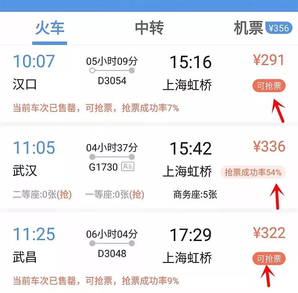 12306上显示有票却买不到,12306显示无票其它网却能买到票
