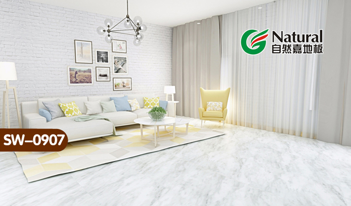 火爆！一撕即贴的大理石地板店铺家居旧地面翻新神器自粘PVC地板