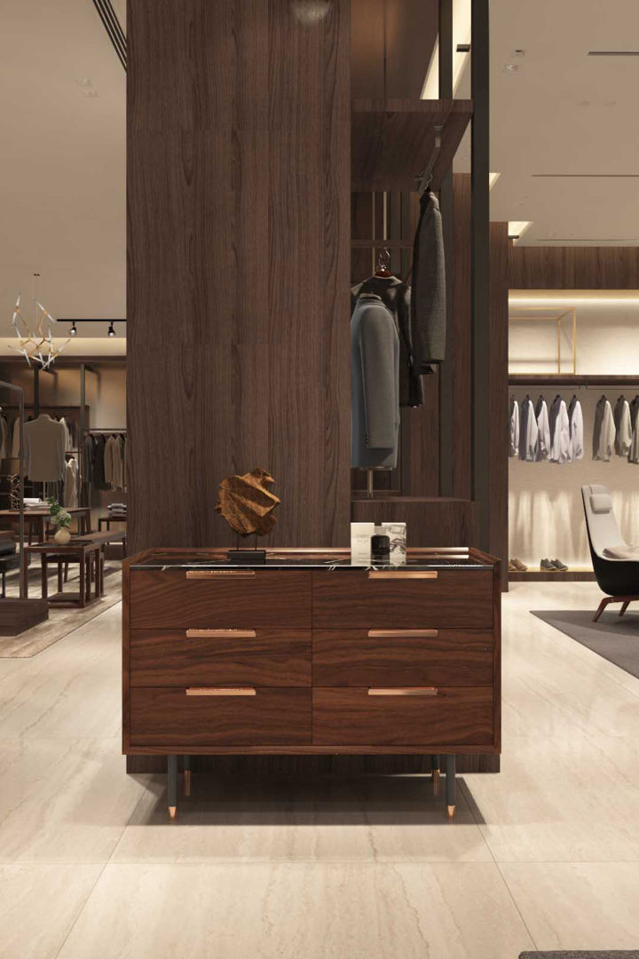 商场高端服装店设计,有设计感的服装店店铺