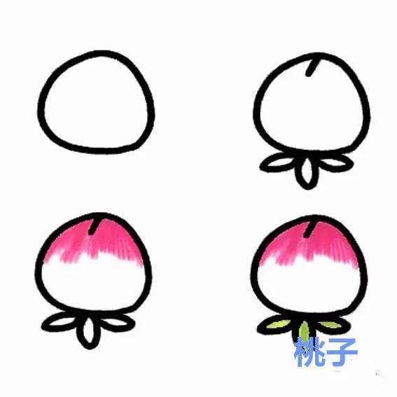 英语水果手抄报简笔画,紫色水果有哪些简笔画