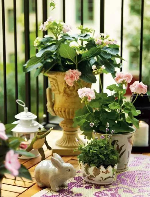 花园洋房阳台设计,阳台打造成小花园