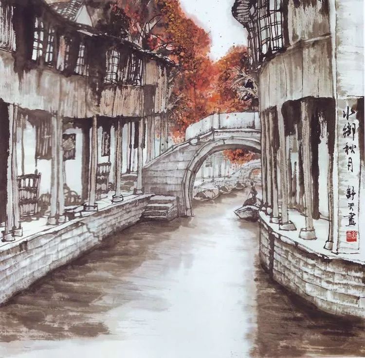 曹天舒水墨画欣赏,曹天舒水墨作品