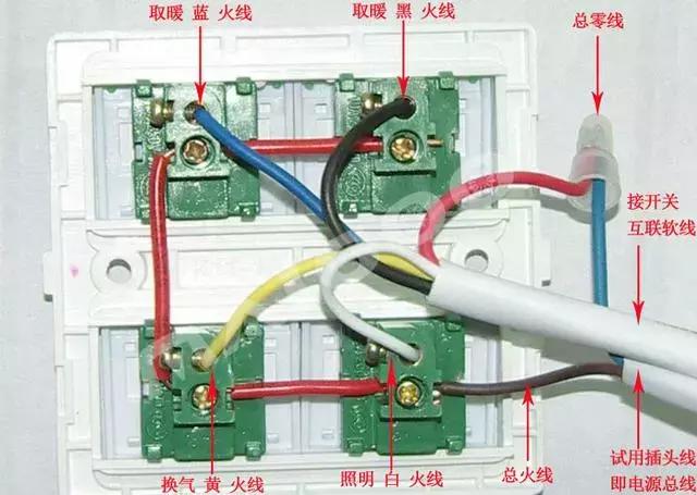 家里的浴霸如何接线,免接线智能遥控浴霸安装