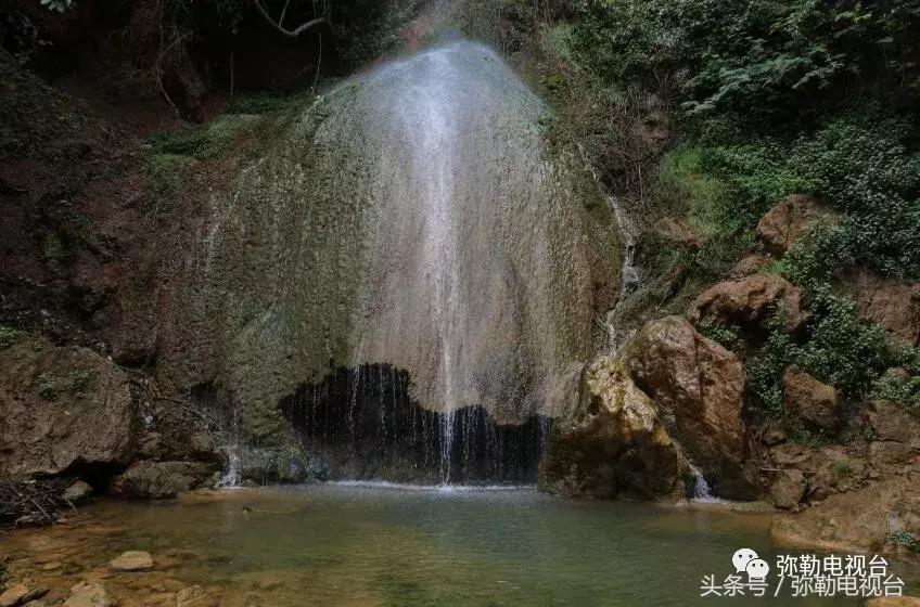 云南红河弥勒瀑布,弥勒滴水滩瀑布