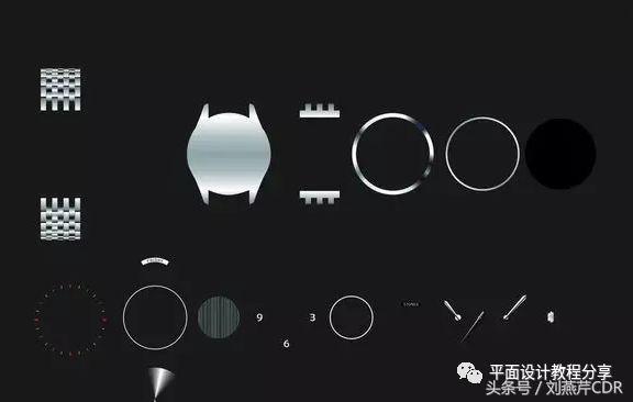 coreldraw表盘怎么制作,用coreldraw画手表