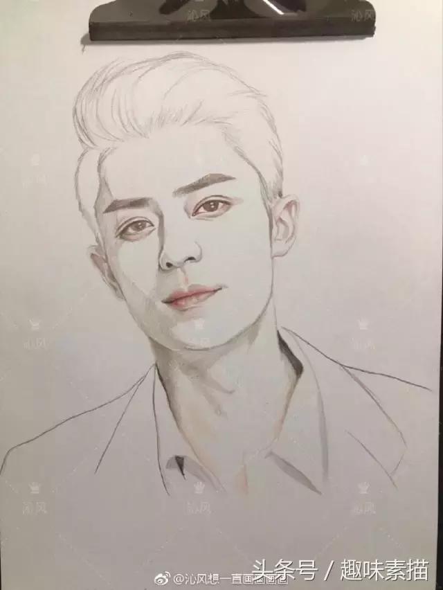 赵丽颖彩铅手绘清晰,赵丽颖彩铅画教程简单