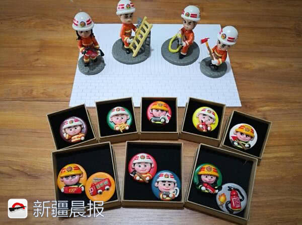消防员物品手工制作,消防人偶制作