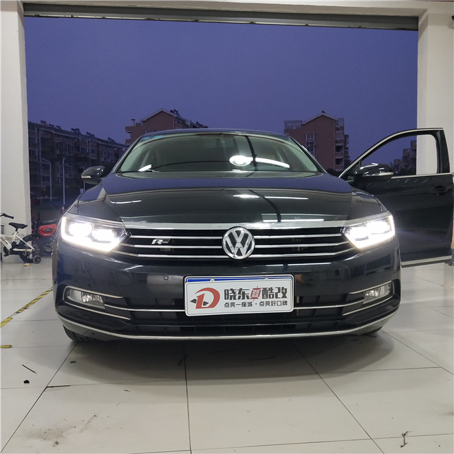 迈腾b8l老款随动大灯介绍,迈腾b8l大灯改透镜