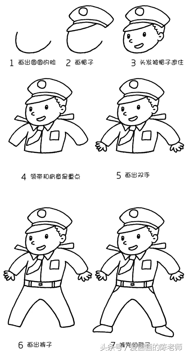 简笔画教程大全零基础成人人物,简笔画入门教程人物步骤