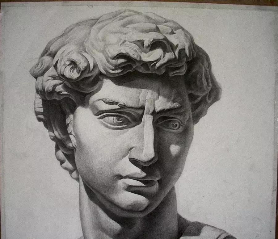 画素描不画脸,画素描总是画不深入