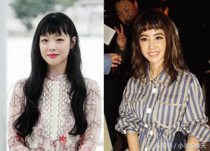 凌乱的刘海发型,发型潮流不烫不染