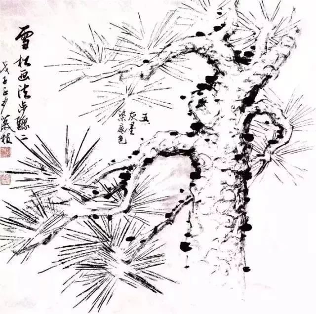 松树怎么画简单又漂亮国画,又简单又好看的松树怎么画