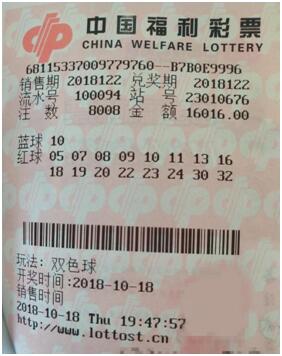 彩民双色球中奖,彩民中奖一亿