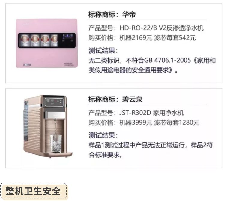 7款净水器横向测评,27款净水器权威测试