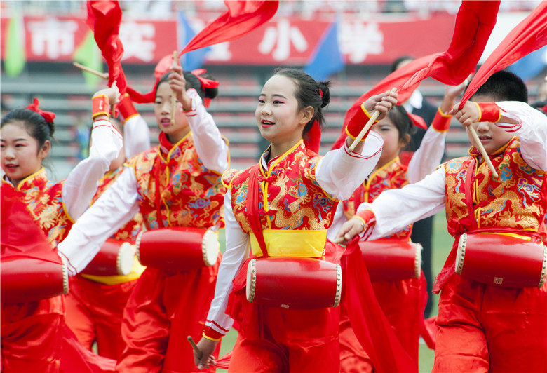 三门峡市第三中学运动会开幕式,三门峡市新时代精英学校运动会
