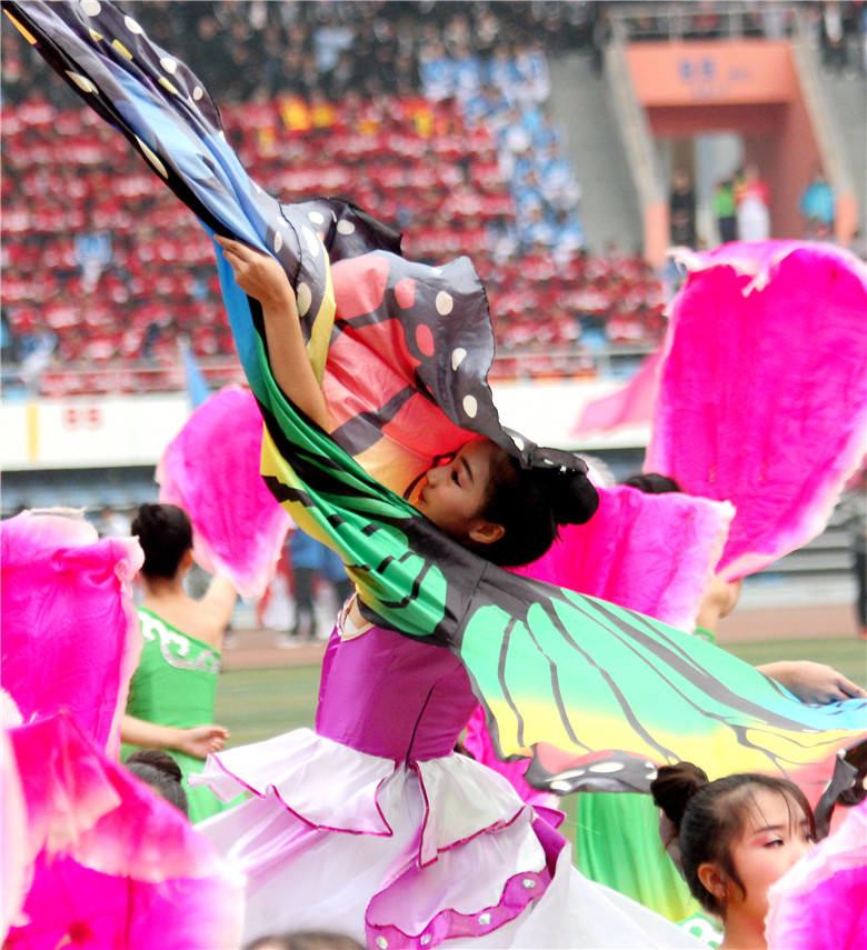 三门峡市第三中学运动会开幕式,三门峡市新时代精英学校运动会