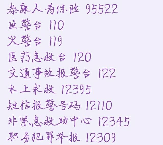 各个部门的电话，收藏起来，当你遇到事了，比找警察还方便靠得住