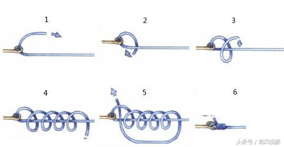 鱼钩八字环怎么绑法图解,图解鱼钩的六种常见绑法