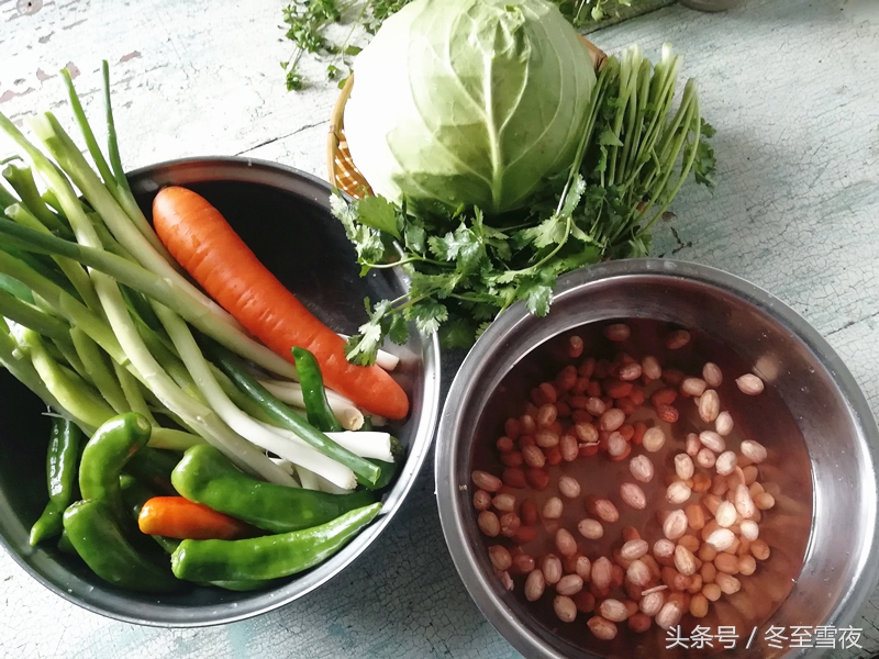 东北大嫂做饭,东北腌花咸菜