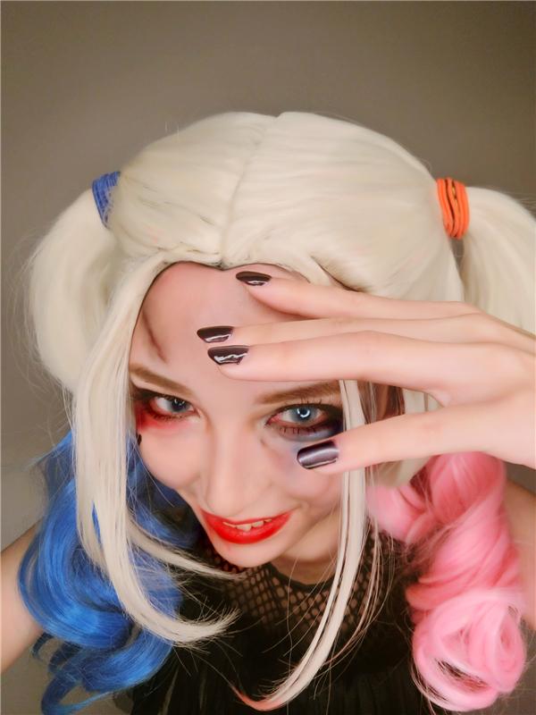 万圣节派对装扮小丑女,万圣节cos小丑教程